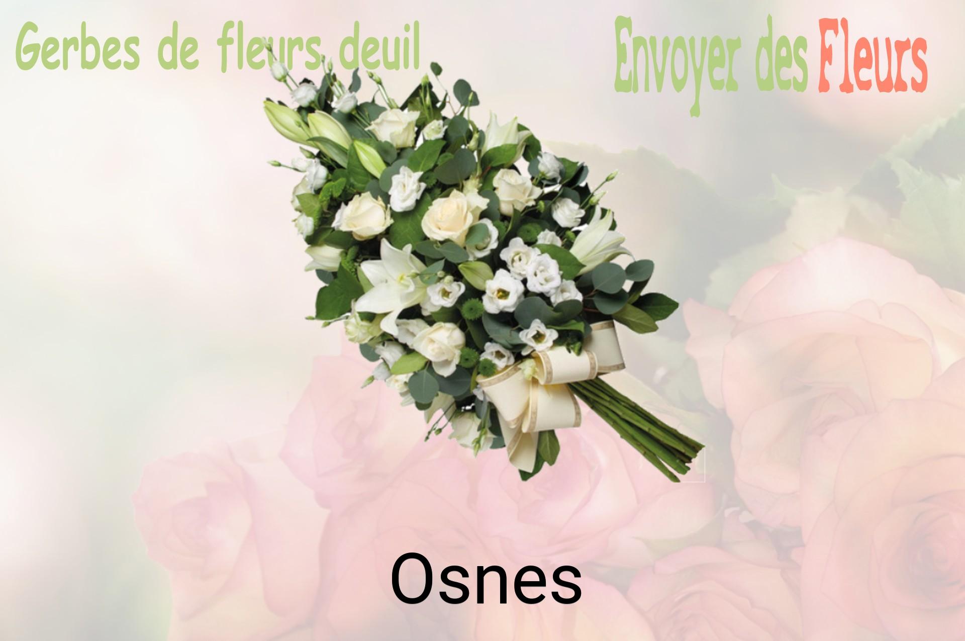 Gerbe de fleurs de deuil livrée à Osnes